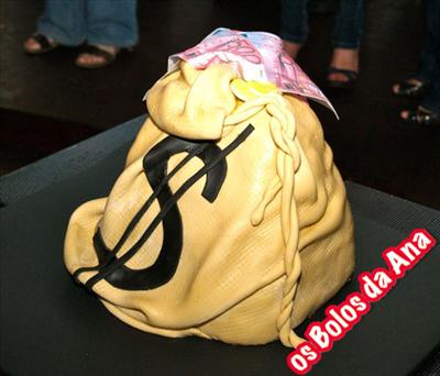 Bolo Saco de Dinheiro