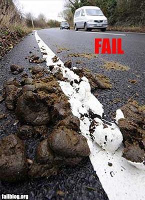Road Paint Fail