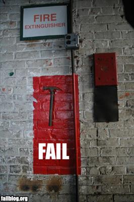 Fire Extinguisher Fail.