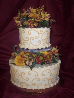 ÇİÇEKLİ 2 KATLI PASTA