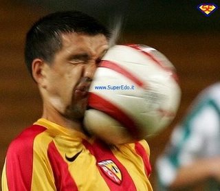 Pallonata in faccia