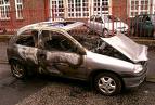 burnt out car