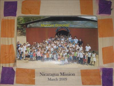 Nicaragua Mission plaque