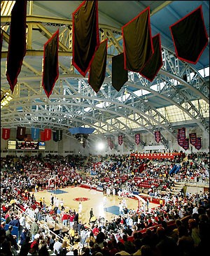 Big 5 college basketball game in The Palestra