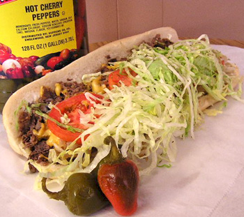 A Philly Cheesesteak Hoagie