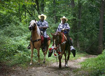 Horseback riding in Fairmont park