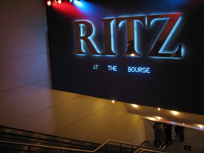 A night at the movies, the Ritz of course.
