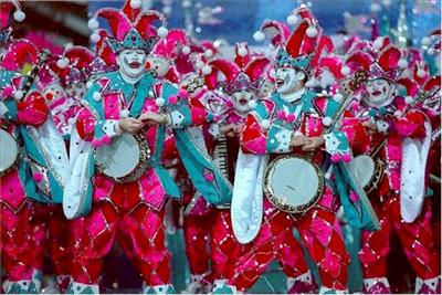 A Mummers parade on New Year's Day