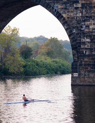 Rowing on the Schuylkill River