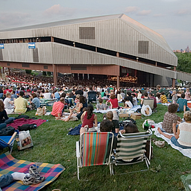A outdoor concert at the Mann Music Center!