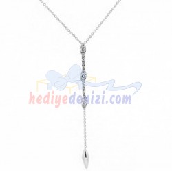 Goldstore 18 Ayar Altın Pırlanta Fantezi Kolye 