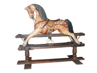 Antique Swing Horse Orange