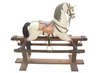 Antique Swing Horse White