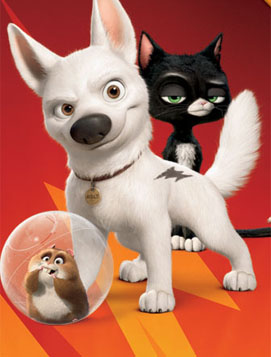 Bolt, mittens, rhino