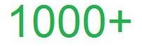 1000+