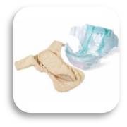 Combination of both Cloth and Disposable