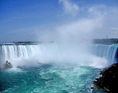 Horseshoe Falls, American Falls en Bridal Veil Falls