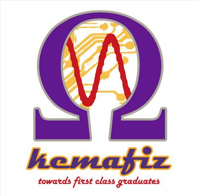 Logo KEMAFIZ simbol omega