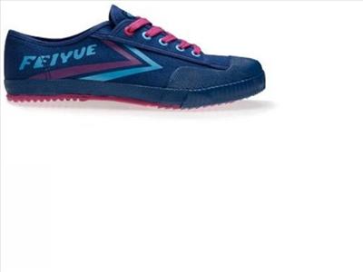 Toile marine, bandes bleu ciel / violet, logo bleu ciel