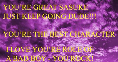 And why not?! Sasuke wasn't always a bad person