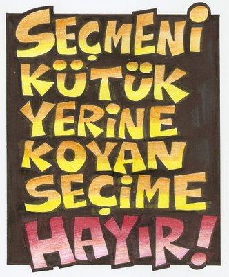 YENİ ANAYASA DEĞİŞİKLİĞİNE OY KULLANMAYACAĞIM DİYORSANIZ
